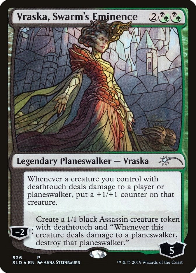 Vraska, Swarm's Eminence (Stained Glass) (536) (Secret Lair Drop Series)