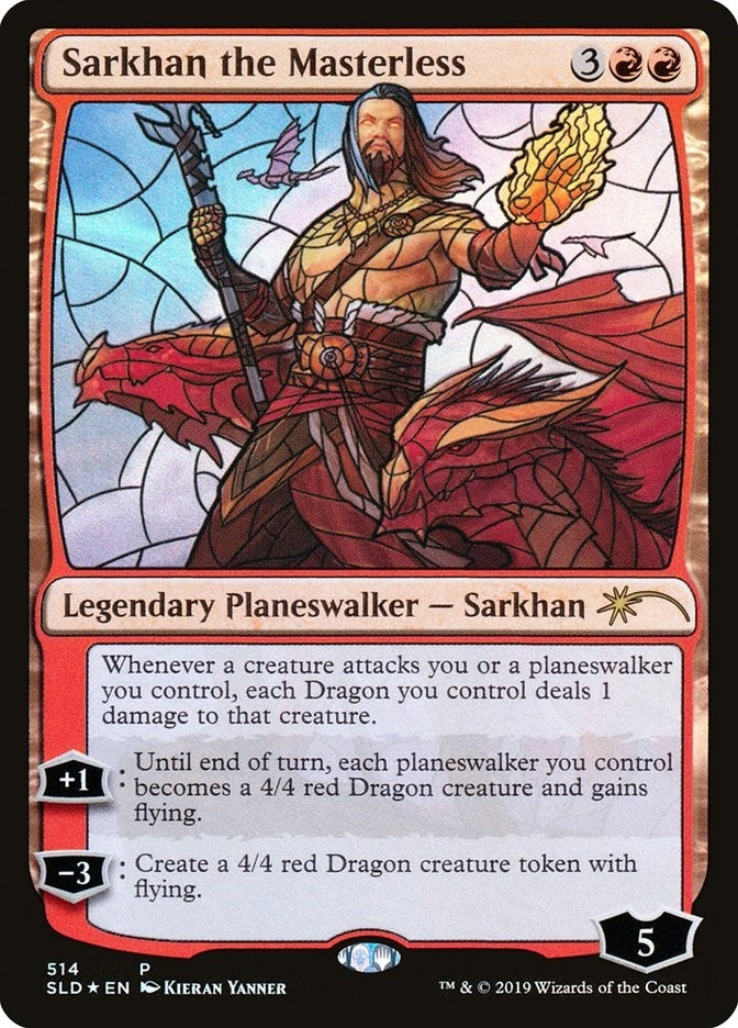 Sarkhan the Masterless (Stained Glass) (514) (Secret Lair Drop Series)
