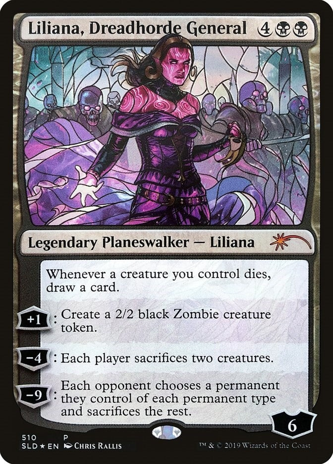 Liliana, Dreadhorde General (Stained Glass) (510) (Secret Lair Drop Series)