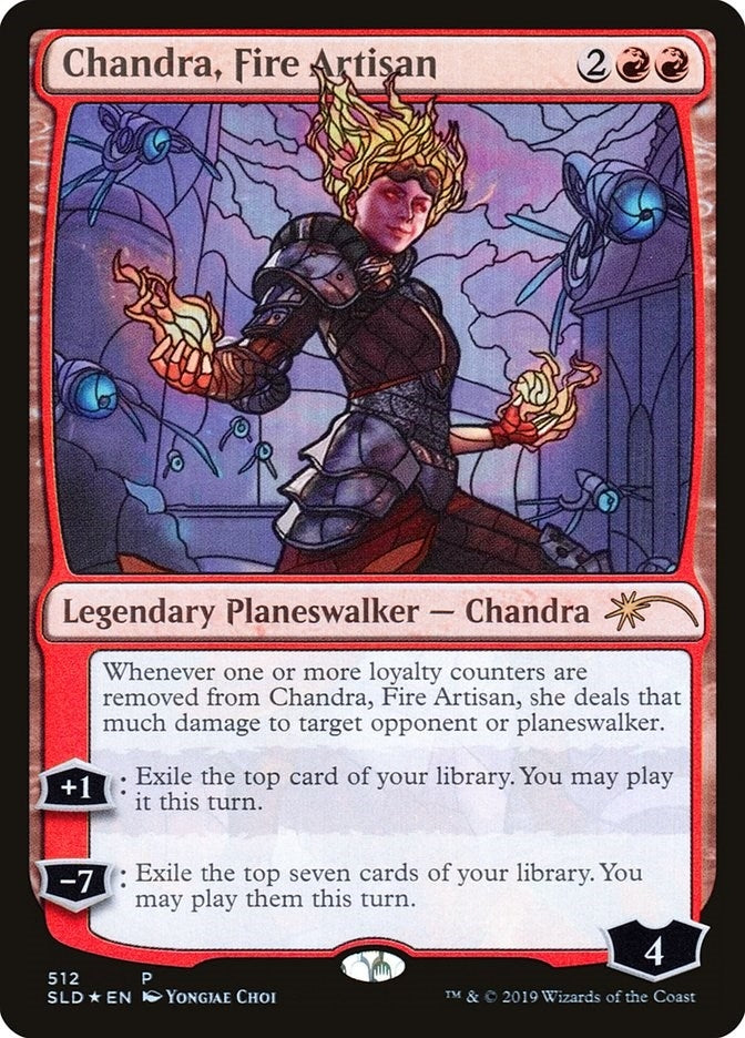 Chandra, Fire Artisan (Stained Glass) (512) (Secret Lair Drop Series)