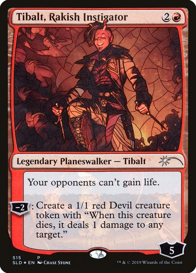 Tibalt, Rakish Instigator (Stained Glass) (515) (Secret Lair Drop Series)