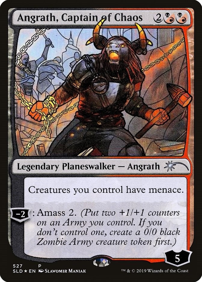 Angrath, Captain of Chaos (Stained Glass) (527) (Secret Lair Drop Series)