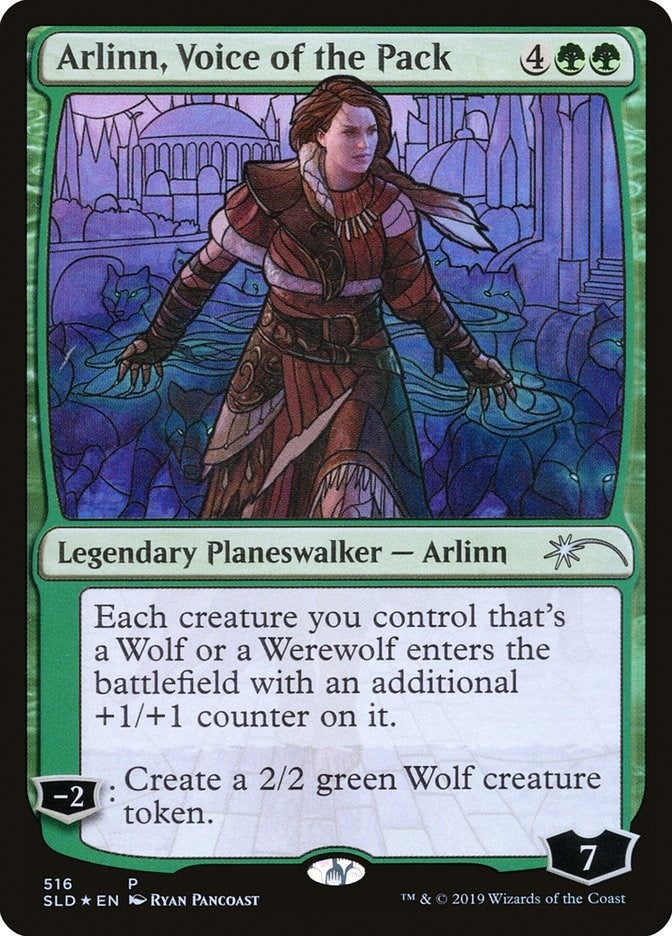 Arlinn, Voice of the Pack (Stained Glass) (516) (Secret Lair Drop Series)