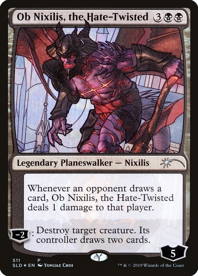 Ob Nixilis, the Hate-Twisted (Stained Glass) (511) (Secret Lair Drop Series)