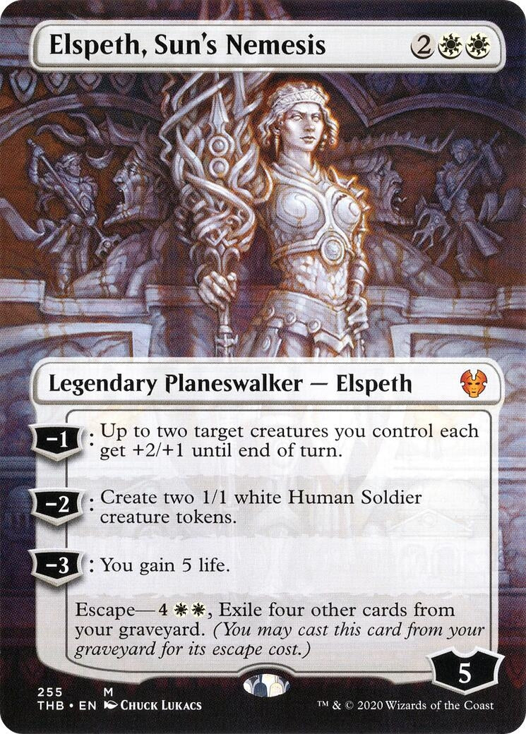Elspeth, Sun's Nemesis (Borderless) (255) (Theros Beyond Death)