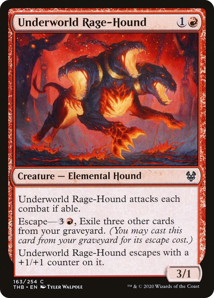 Underworld Rage-Hound (163) (Theros Beyond Death)