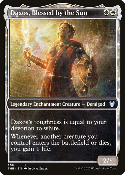 Daxos, Blessed by the Sun (Showcase) (258) (Theros Beyond Death)