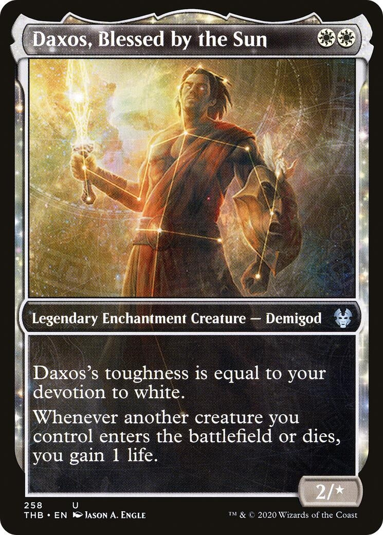 Daxos, Blessed by the Sun (Showcase) (258) (Theros Beyond Death)