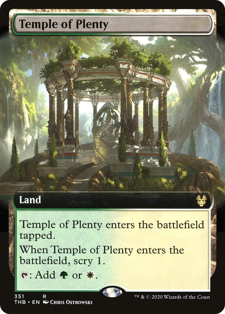 Temple of Plenty (Extended Art) (351) (Theros Beyond Death)