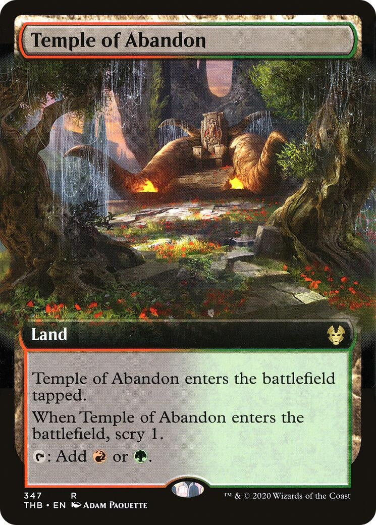 Temple of Abandon (Extended Art) (347) (Theros Beyond Death)