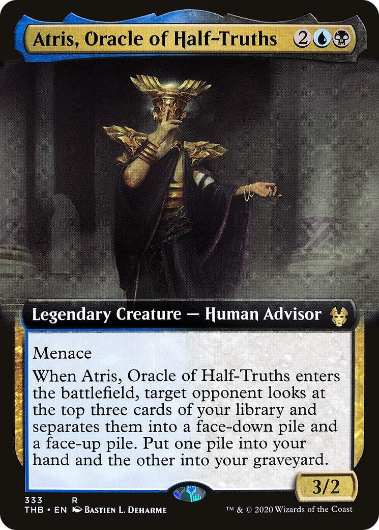 Atris, Oracle of Half-Truths (Extended Art) (333) (Theros Beyond Death)