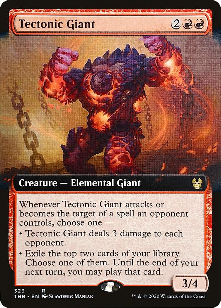 Tectonic Giant (Extended Art) (323) (Theros Beyond Death)