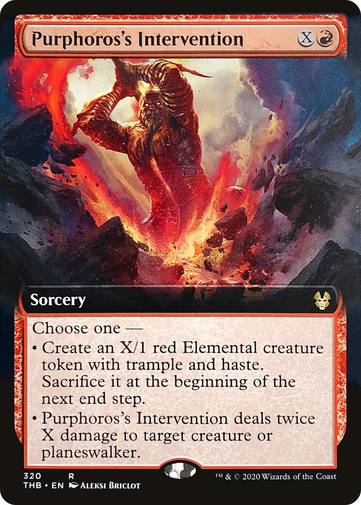Purphoros's Intervention (Extended Art) (320) (Theros Beyond Death)