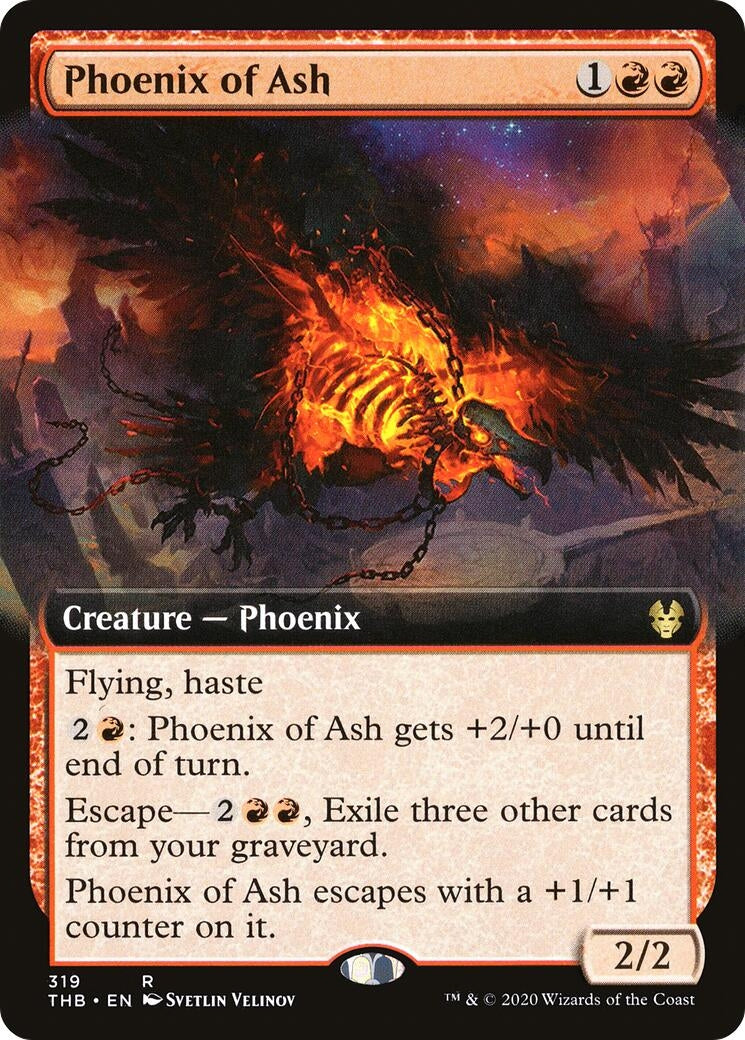 Phoenix of Ash (Extended Art) (319) (Theros Beyond Death)