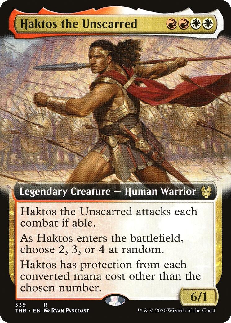Haktos the Unscarred (Extended Art) (339) (Theros Beyond Death)