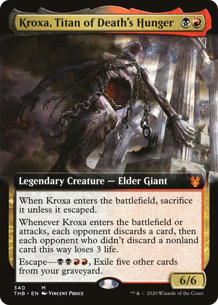 Kroxa, Titan of Death's Hunger (Extended Art) (340) (Theros Beyond Death)