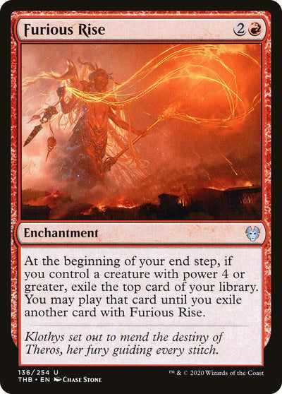 Furious Rise (136) (Theros Beyond Death)