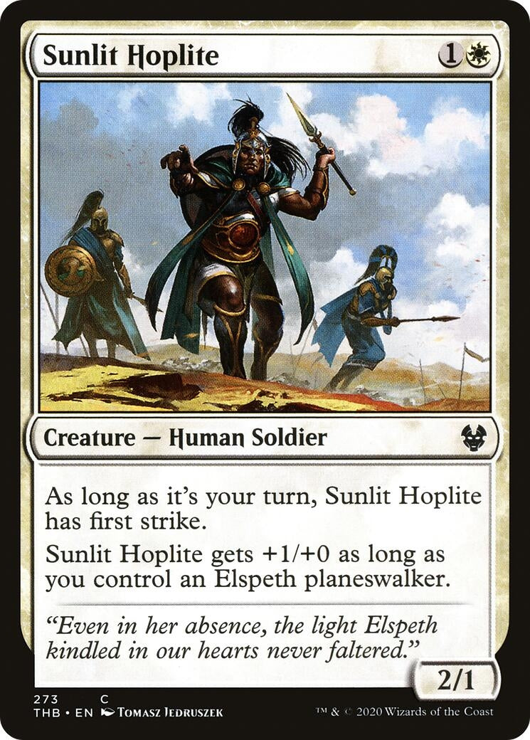 Sunlit Hoplite (273) (Theros Beyond Death)