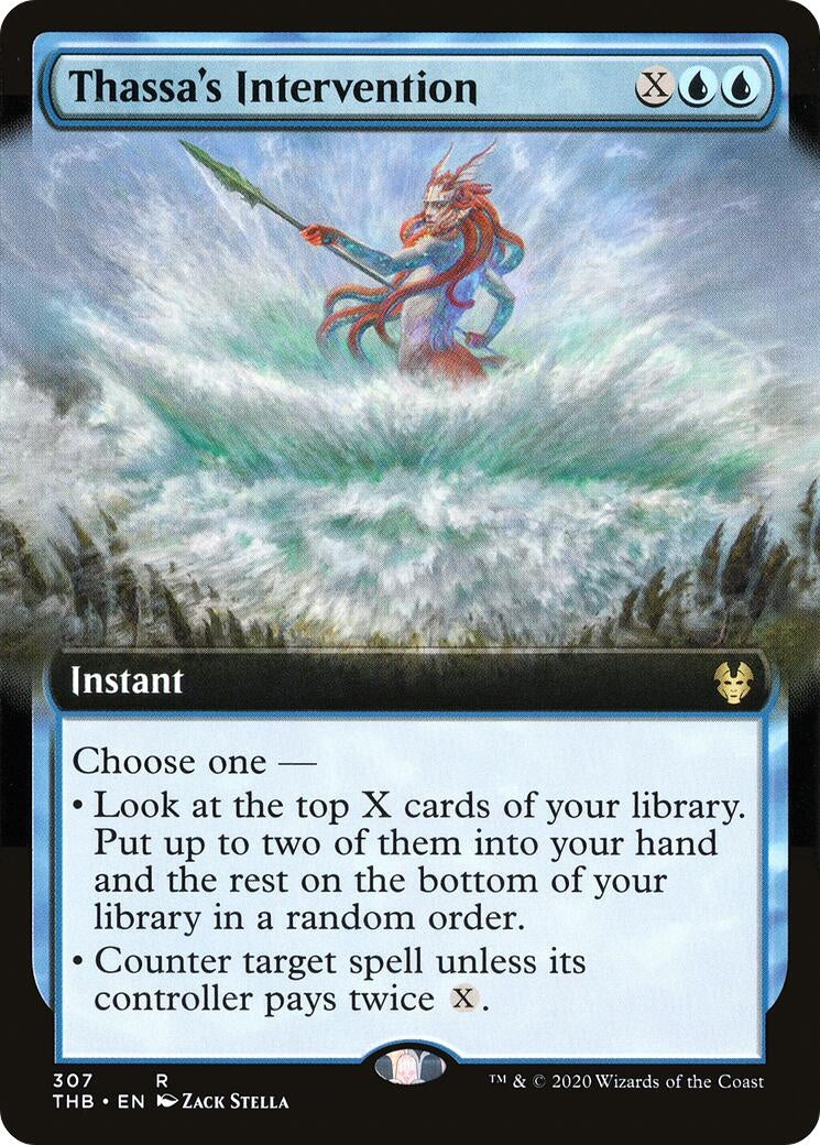 Thassa's Intervention (Extended Art) (307) (Theros Beyond Death)