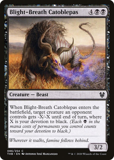 Blight-Breath Catoblepas (86) (Theros Beyond Death)
