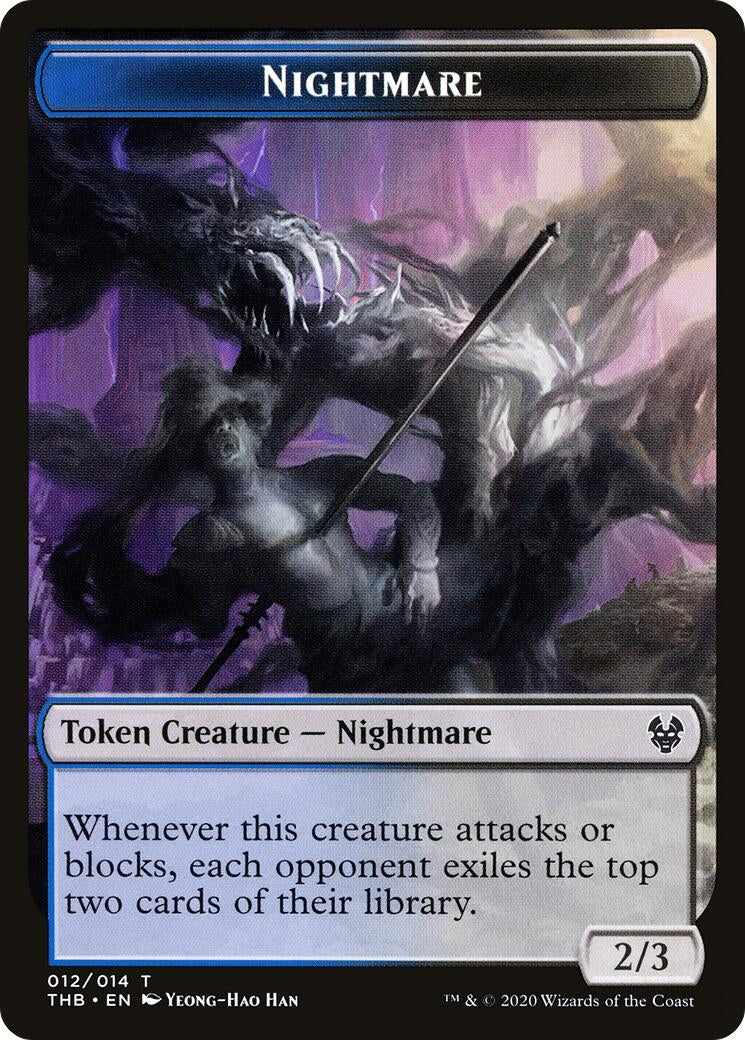 Nightmare Token (12) (Theros Beyond Death)