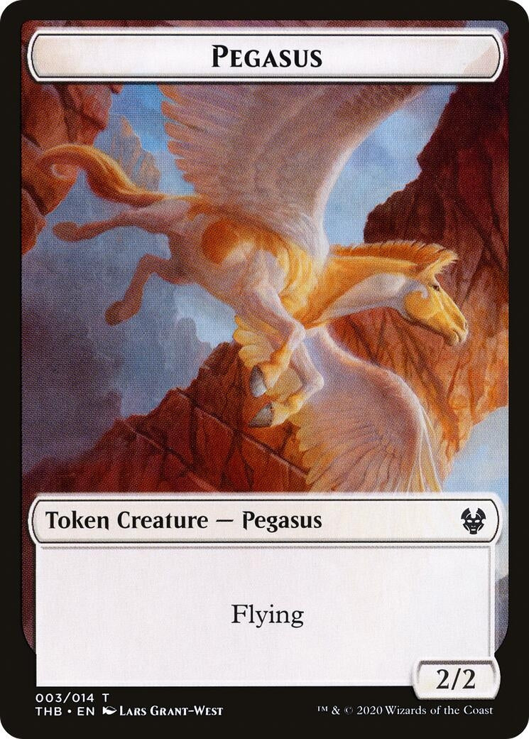 Pegasus Token (3) (Theros Beyond Death)