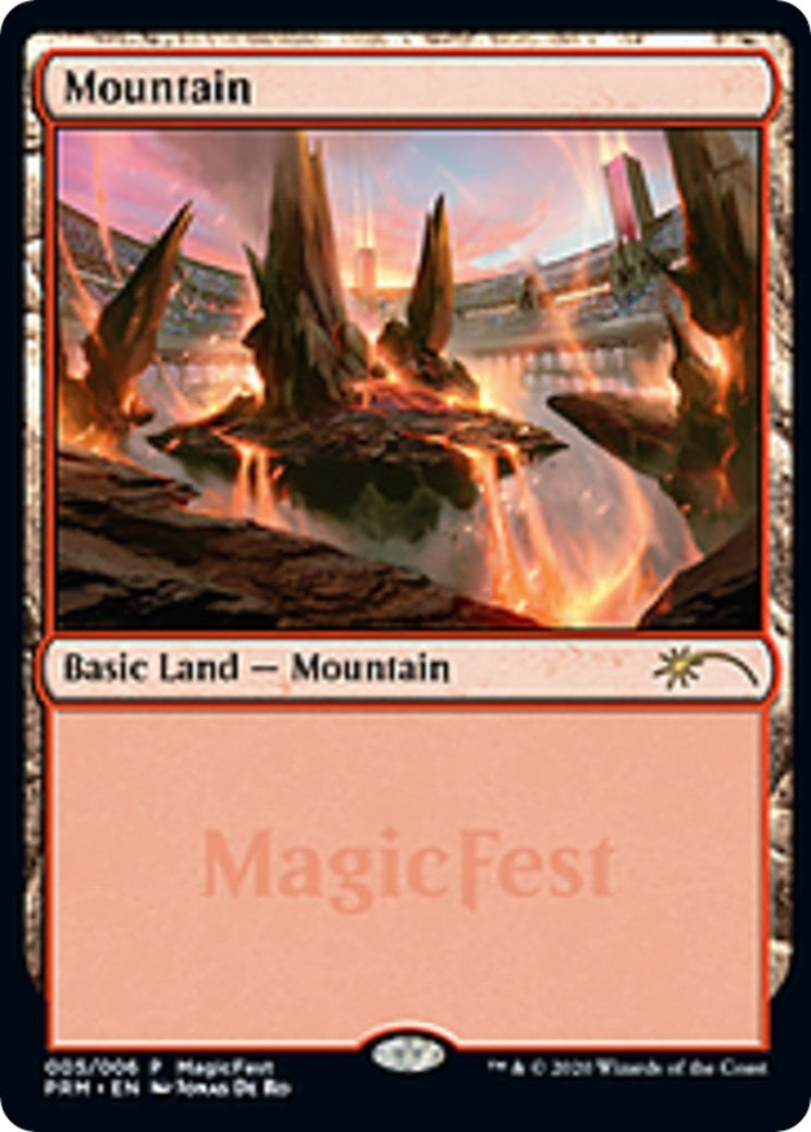 Mountain (2020) (5) (MagicFest Cards)