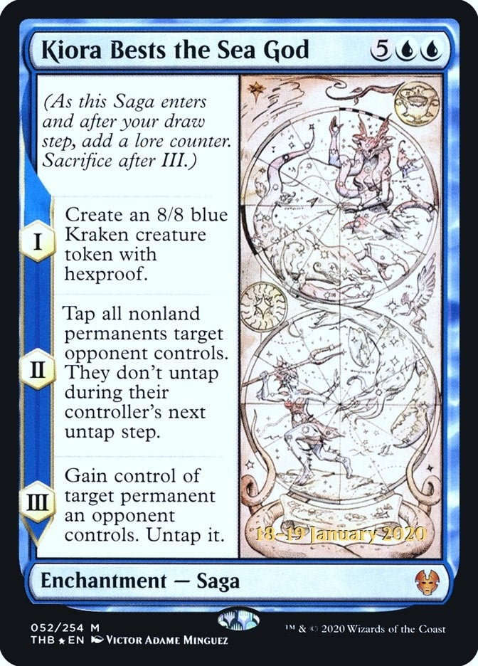 Kiora Bests the Sea God (52) (Prerelease Cards)