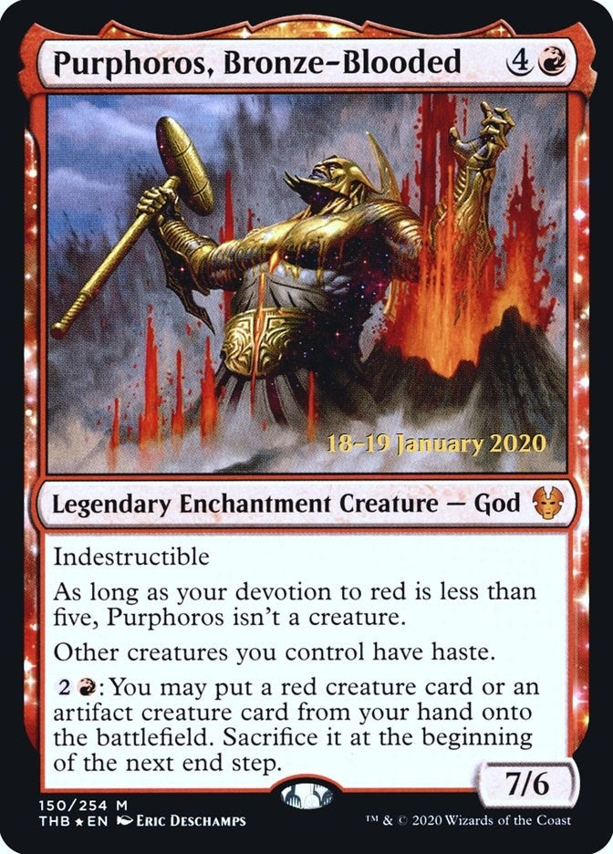 Purphoros, Bronze-Blooded (150) (Prerelease Cards)
