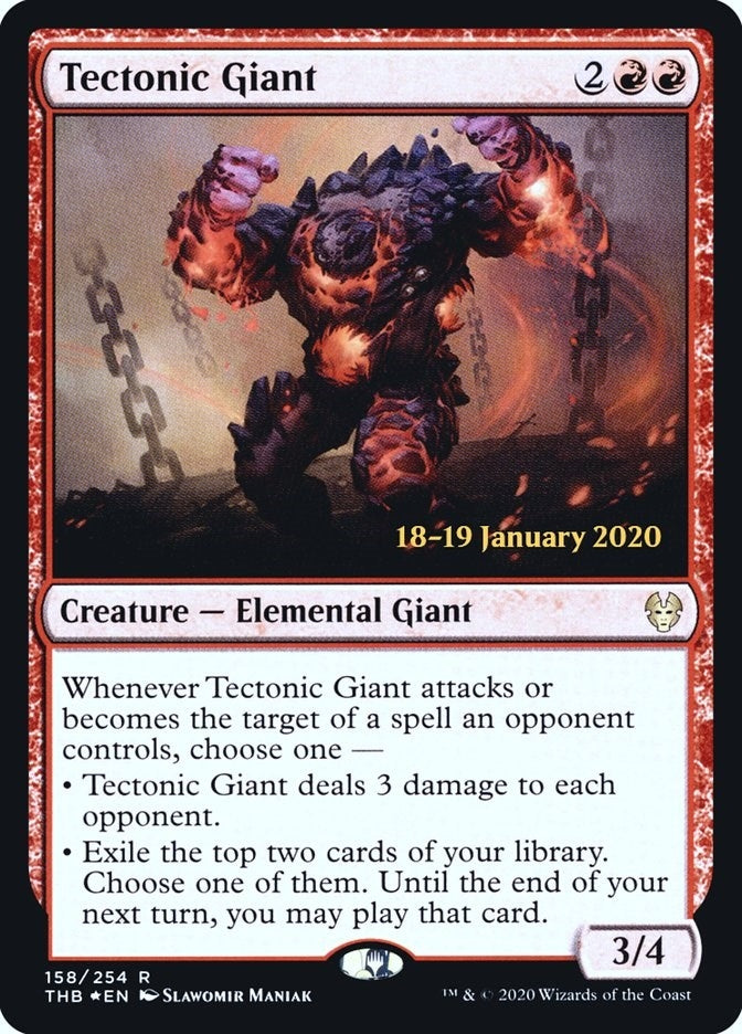 Tectonic Giant (158) (Prerelease Cards)