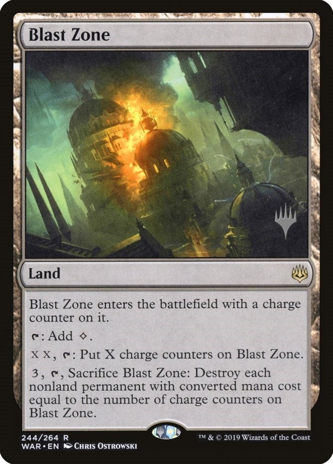 Blast Zone (WAR) (244) (Promo Pack: Theros Beyond Death)