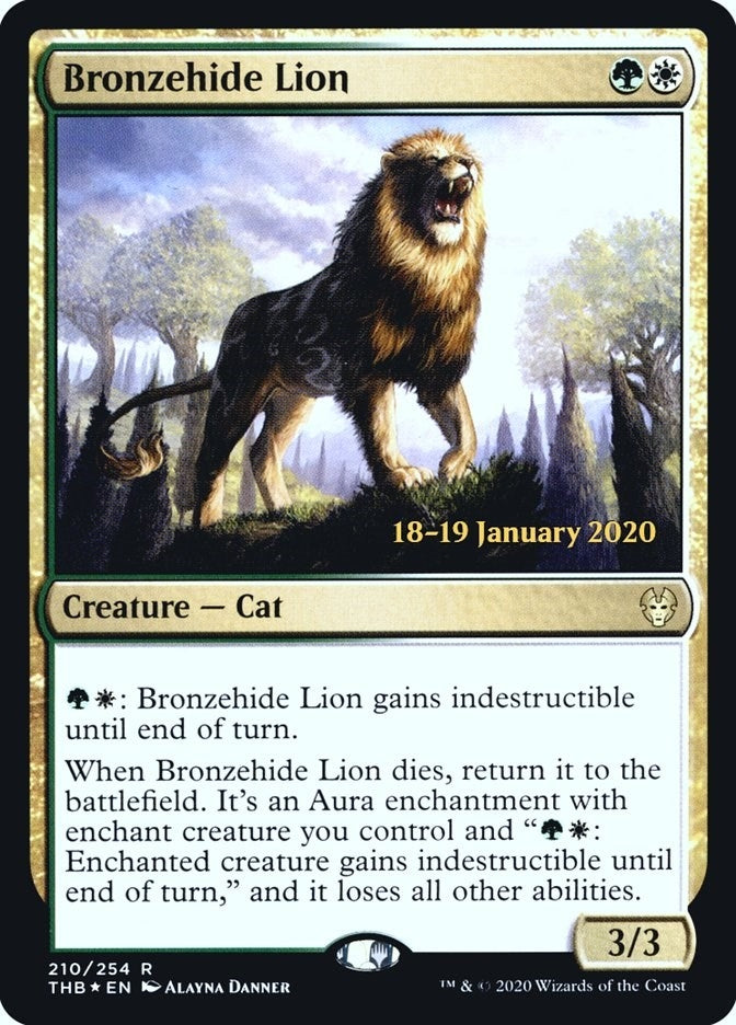 Bronzehide Lion (210) (Prerelease Cards)