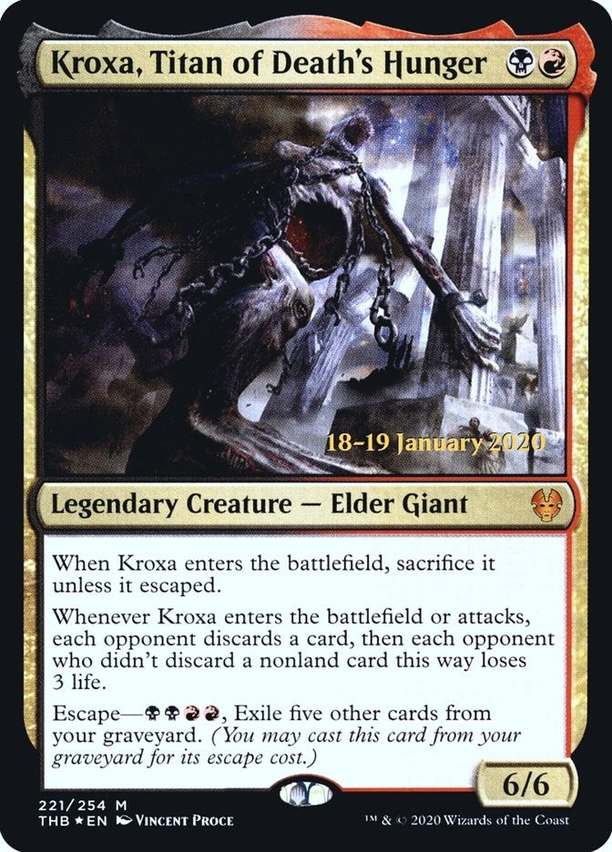 Kroxa, Titan of Death's Hunger (221) (Prerelease Cards)