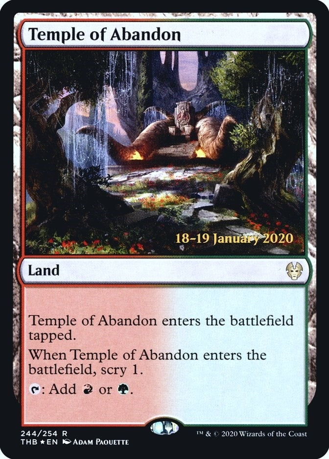 Temple of Abandon (244) (Prerelease Cards)