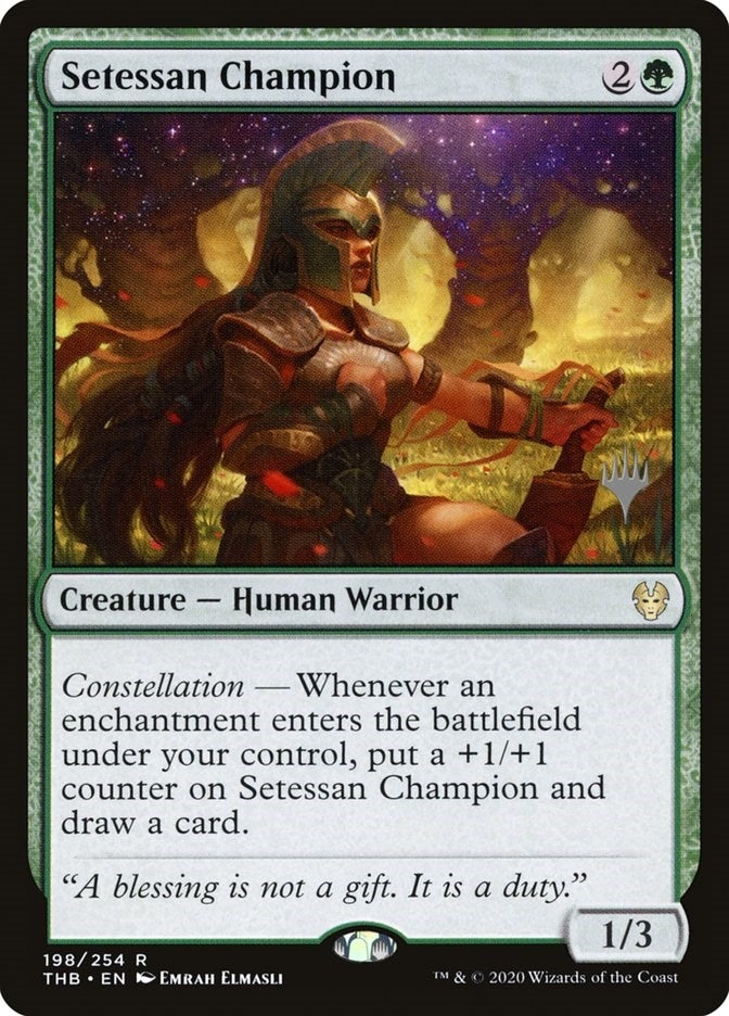 Setessan Champion (198) (Promo Pack: Theros Beyond Death)