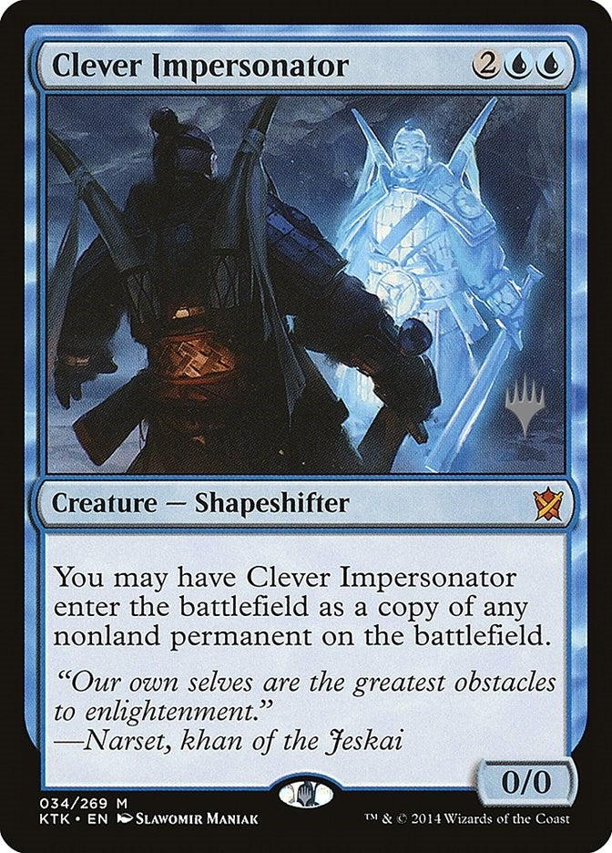 Clever Impersonator (34) (Promo Pack: Theros Beyond Death)
