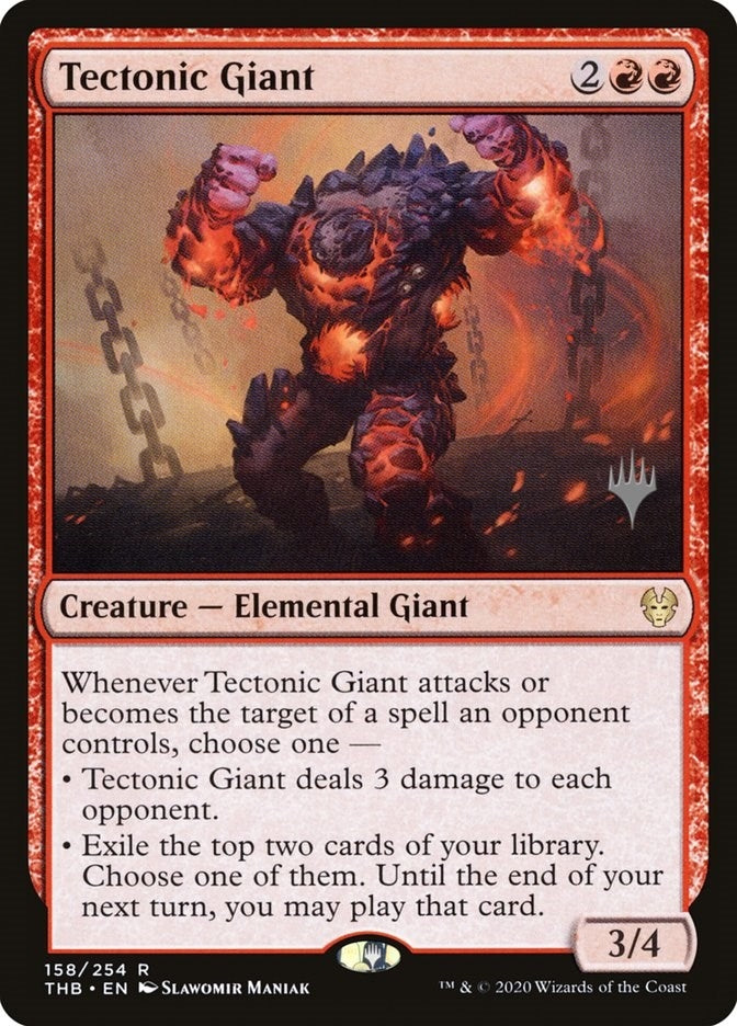 Tectonic Giant (158) (Promo Pack: Theros Beyond Death)