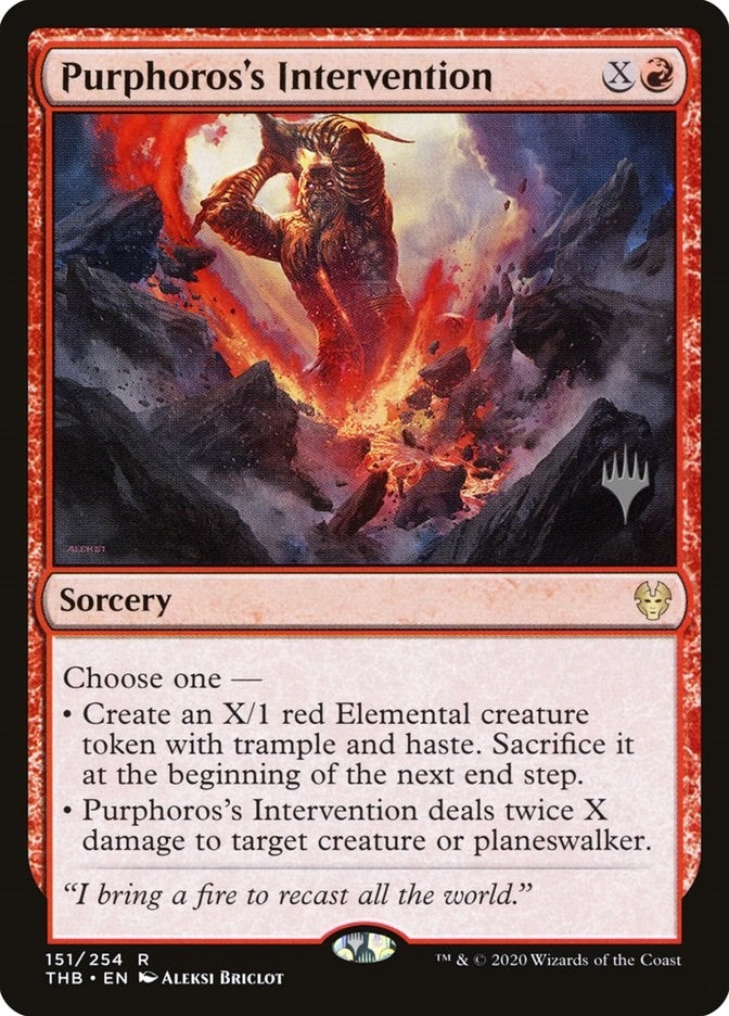Purphoros's Intervention (151) (Promo Pack: Theros Beyond Death)