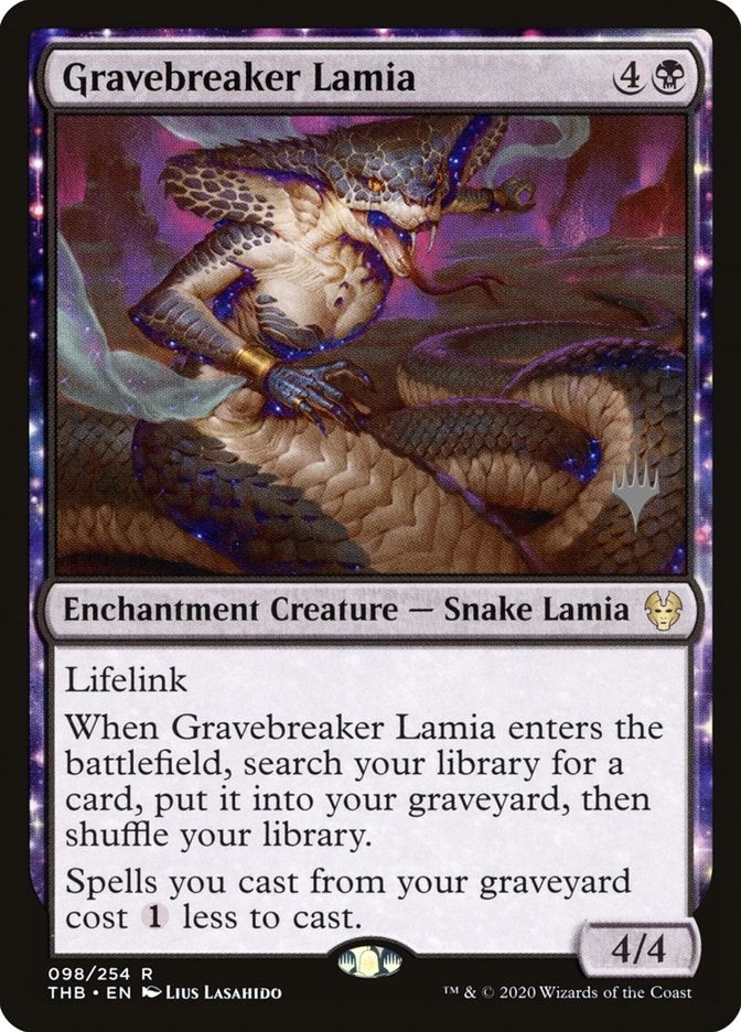 Gravebreaker Lamia (98) (Promo Pack: Theros Beyond Death)
