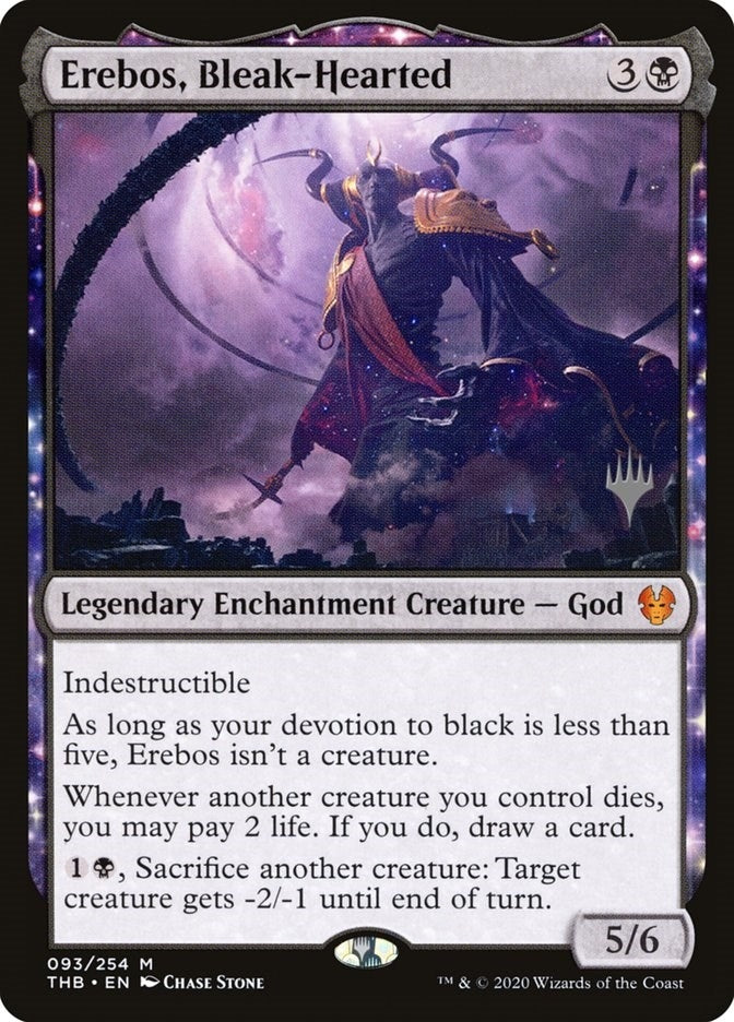 Erebos, Bleak-Hearted (93) (Promo Pack: Theros Beyond Death)