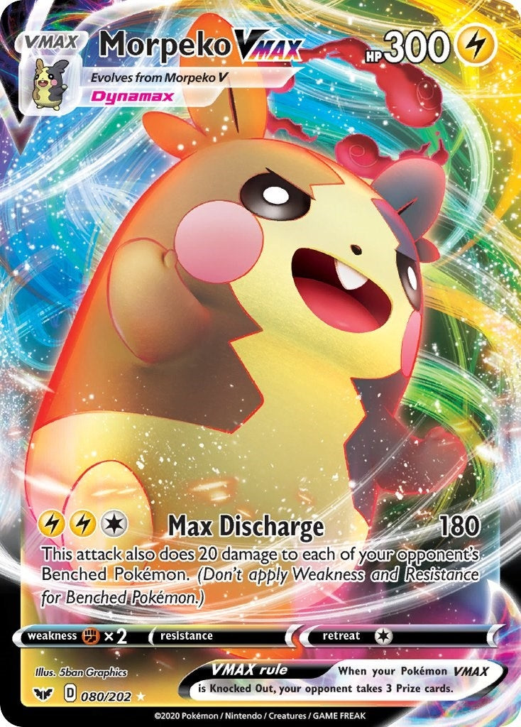 Image for Morpeko VMAX (080/202) (SWSH01: Sword & Shield Base Set) - Pokemon