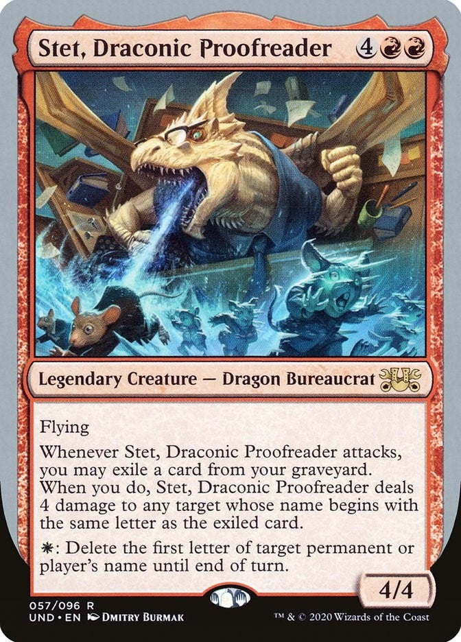 Stet, Draconic Proofreader (57) (Unsanctioned)