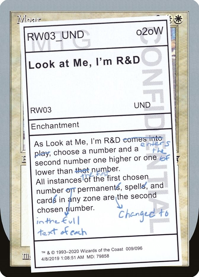 Look at Me, I'm R&D (9) (Unsanctioned)