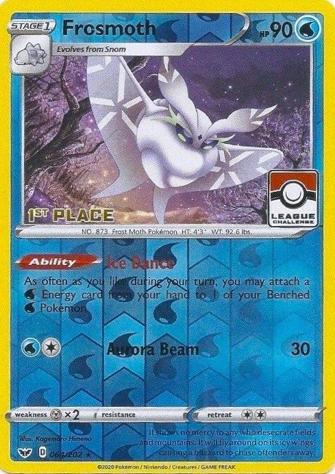 Image for Frosmoth - 064/202 (League Challenge) [1st Place] (064/202) (League & Championship Cards) - Pokemon