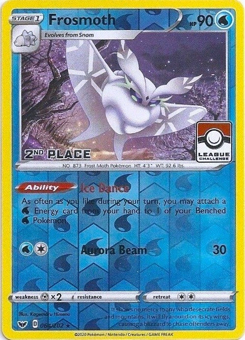 Image for Frosmoth - 064/202 (League Challenge) [2nd Place] (064/202) (League & Championship Cards) - Pokemon