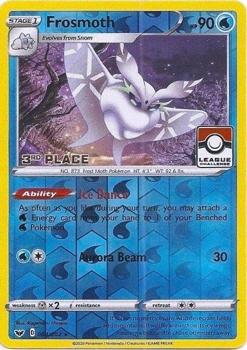 Image for Frosmoth - 064/202 (League Challenge) [3rd Place] (064/202) (League & Championship Cards) - Pokemon