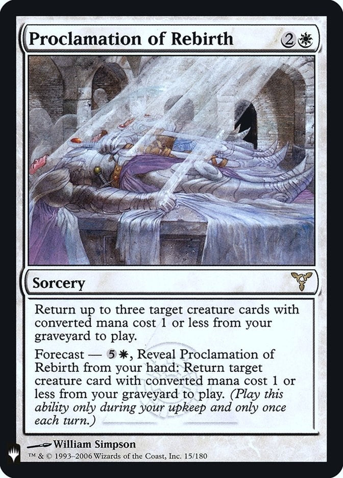 Proclamation of Rebirth (15) (The List Reprints)