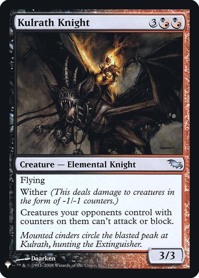 Kulrath Knight (190) (The List Reprints)