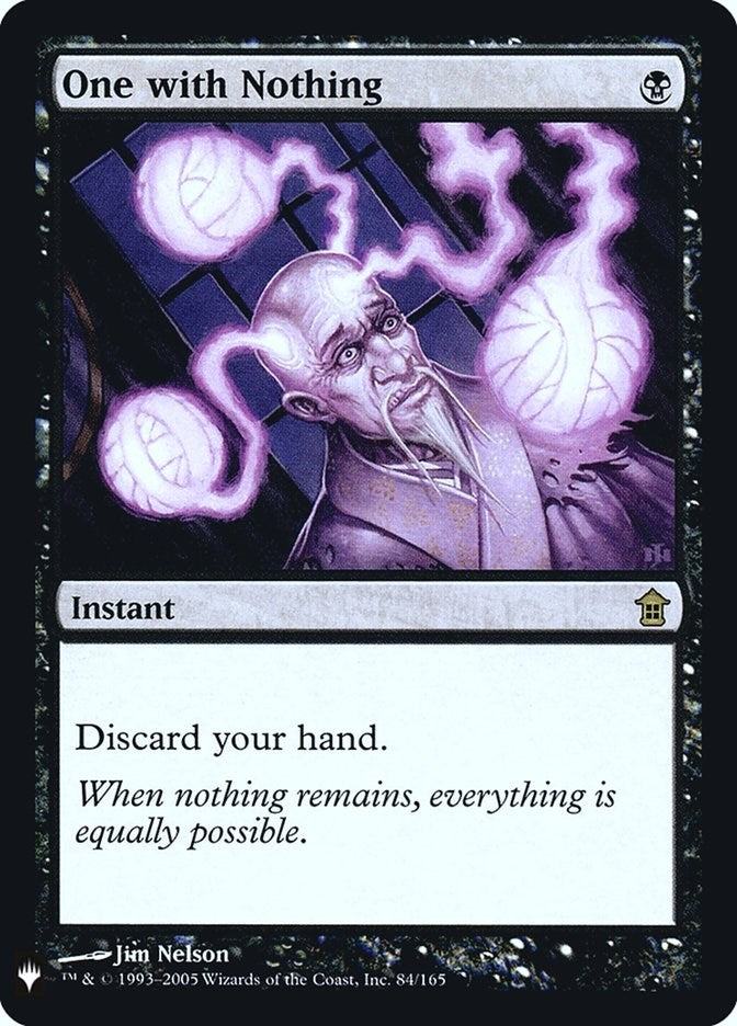 One with Nothing (84) (The List Reprints)