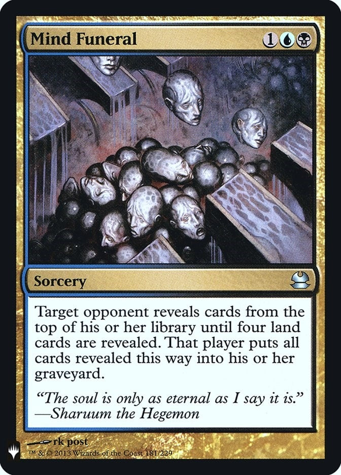 Mind Funeral (181) (The List Reprints)